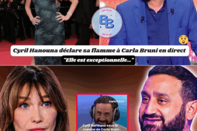Carla Bruni en larmes: la déclaration d’amour choc de Hanouna en direct