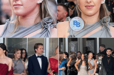 Héléna Bailly, accompagnée d’un ami de Pierre Garnier, prononce un discours au Festival de Cannes