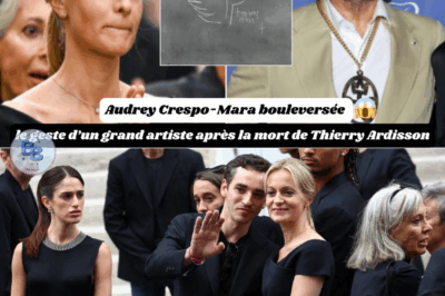 Audrey Crespo-Mara Émue aux Larmes : Le Geste Inattendu et Bouleversant d’un Artiste de Renom Après la Disparition de Thierry Ardisson, Une Révélation qui Fait Sursauter Tout le Monde !