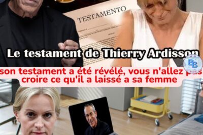 HOT :  Le testament de Thierry Ardisson a été rendu public, Audrey Crespo-Mara a fondu en larmes
