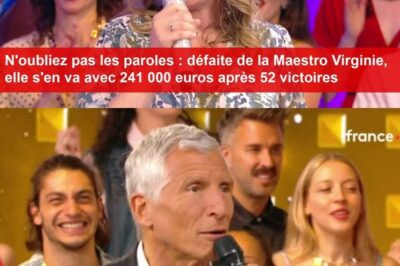 N’oubliez pas les paroles : défaite de la Maestro Virginie, elle s’en va avec 241 000 euros après 52 victoires