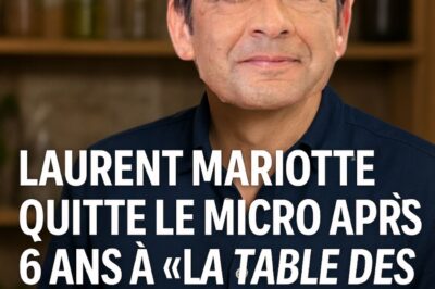 Laurent Mariotte réagit à l’arrêt de son émission : “Après sept années de bonheur…”