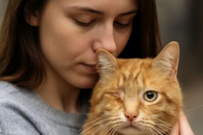 “Un chat perdu d’un œil, mais un amour inébranlable : L’histoire d’un lien qui ne faiblit jamais”