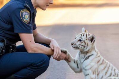Elle pensait vivre une journée normale… jusqu’à ce qu’un tigre commence à la suivre en pleurant