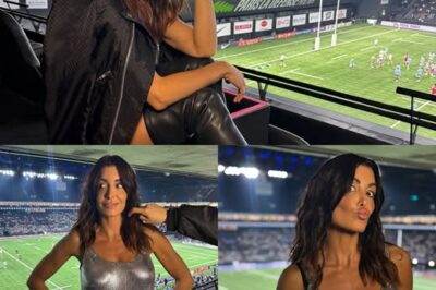 Jenifer affiche un look audacieux et unique lors d’une performance lors d’un match de rugby : style inattendu, controverse et réaction en chaîne !