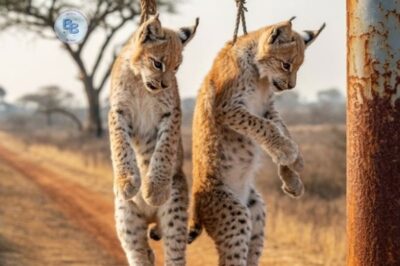 « Un homme cruel abandonne deux lynx bébés au bord de l’autoroute — mais il n’imaginait pas qui viendrait à leur secours »