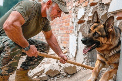 Un soldat a trouvé un berger allemand K9 cimenté dans un mur. Ce qu’il a fait ensuite a laissé tout le monde sous le choc !