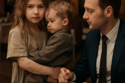 « Monsieur, mon frère n’a pas mangé depuis trois jours », supplia la petite Vania, les yeux pleins de larmes, devant le restaurant. Kevin, l’homme d’affaires, sentit un poids sur son cœur. Il était loin de se douter que ce moment allait changer leur vie à jamais.