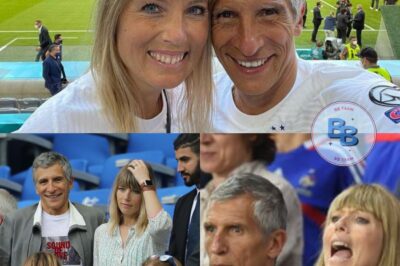 Nagui et Mélanie Page : Leur Apparition Inattendue dans les Tribunes du Match France-Allemagne enflamme les Réseaux Sociaux et Déclenche une Tempête Médiatique – Une Controverse qui Fait Couler Beaucoup d’Encre!