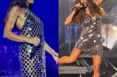 Scène choquante des coulisses : Jenifer, dans une mini-robe transparente, révèle accidentellement ses sous-vêtements, provoquant une réaction négative du public – Les secrets derrière une erreur de mode fatale !