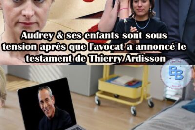 Choc : Audrey Crespo-Mara découvre de manière inattendue un deuxième testament, Audrey et ses enfants sont stressés après que l’avocat a annoncé le deuxième testament de Thierry Ardisson.
