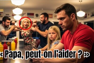 « Papa, peut-on l’aider ? » – Un père célibataire protège une femme de deux agresseurs dans un restaurant, le lendemain…