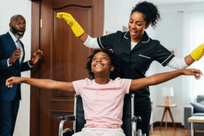 Un milliardaire surprend la femme de ménage dansant avec sa fille handicapée… la suite choque tous.