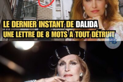 Le dernier instant de Dalida – Une lettre de 8 mots a tout détruit