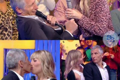 Nagui sur scène, sa femme Mélanie Page jamais bien loin ! Dans le public, elle se lâche