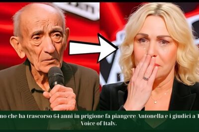 Uomo che ha trascorso 64 anni in prigione fa piangere Antonella e i giudici a The Voice of Italy.