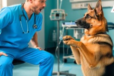 Le chien s’est soudainement agenouillé devant le médecin – la vérité qui se cachait derrière cela a touché le cœur de tout le monde.