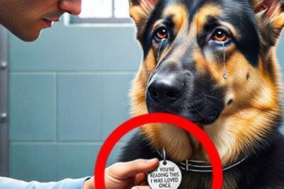 Toutes les familles ont rejeté ce chien, jusqu’à ce qu’un homme lise l’étiquette sur son collier et que tout change !