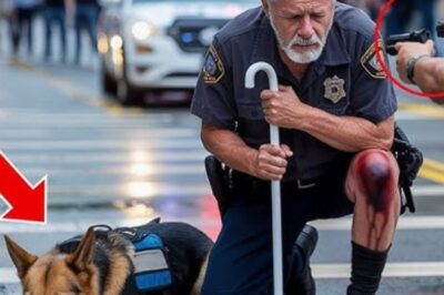 La police a tasé un vétéran aveugle et son chien K9 en public ; 7 minutes plus tard, un convoi militaire a bloqué la route.
