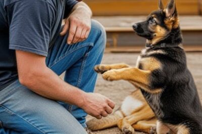 Une mère chienne en danger, un chiot trouve courageusement un moyen de la sauver sur le chantier de construction.