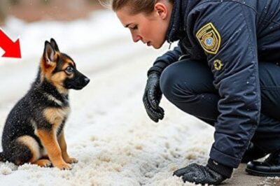 Un petit berger allemand continue de suivre la police pour demander de l’aide – Ce qu’elle a trouvé l’a fait pleurer !