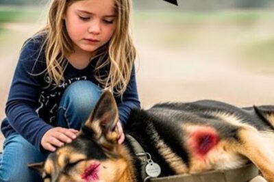 Une petite fille trouve un vieux berger allemand blessé effondré sur la route – Ce qui se passe ensuite a fait pleurer les gens