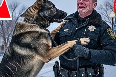Un policier achète un berger allemand géant pour 200 $ à un homme tatoué — Ce qui se passe ensuite le laisse en larmes