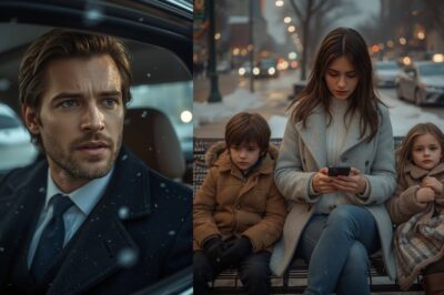 Un milliardaire stupéfait de voir son ex-amante et ses jumeaux sur un banc du parc — envoyant un message pour trouver un abri dans le froid