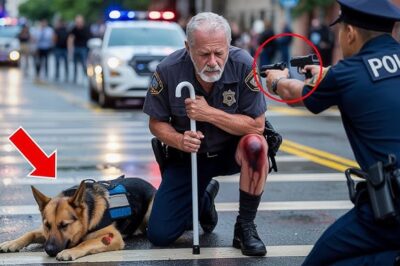 La police attaque un vétéran aveugle et son chien K9 — Quelques minutes plus tard, un convoi militaire bloque la rue.