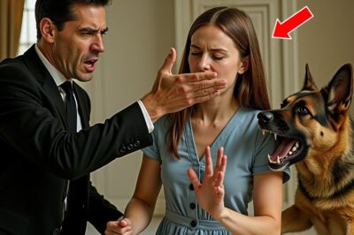 Un milliardaire gifle sa nounou devant son berger allemand ; le chien commet alors l’impensable.