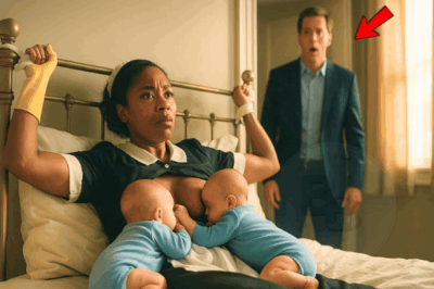 Un millionnaire revient soudain et voit sa servante ligotée avec ses jumeaux… et la fin choquante…