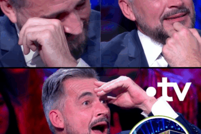 Olivier Minne éclate en sanglots, visiblement bouleversé lorsque l’émission évoque la femme qui l’a quitté « Les sourires font la nourriture »