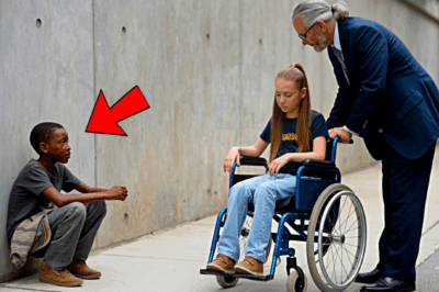 « MONSIEUR, JE SAIS COMMENT FAIRE MARCHER VOTRE FILLE », DIT LE JEUNE MENDIANT NOIR AU MILLIONNAIRE.