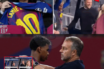 Lamine Yamal présente sa petite amie à Hansi Flick, Nicky le choque avec son nouveau rôle d’entraîneur du Barça dans El Clasico.😭🤣