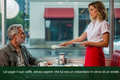 Lei pagò il suo caffè, senza sapere che lui era un miliardario in cerca di un erede…