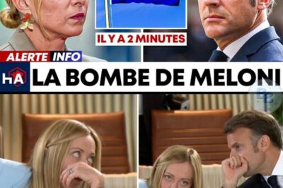 L’Avertissement Explosif de Rome : Meloni Dénonce le “Plan Caché” de Macron et Révèle les Fractures Profondes de l’Europe.