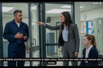 Licenziò il bidello perché aveva illuminato la figlia cieca, finché lui non vide ciò che nessun altro aveva notato.