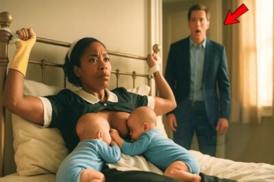 Un millionnaire revient soudain et voit sa servante ligotée avec ses jumeaux… et la fin choquante…