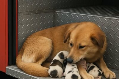 Jessie, Madre Coraggio: La Cagna Randagia che Sfidò l’Inferno per Salvare i Suoi Cuccioli