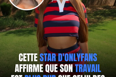 Cette star d’OnlyFans affirme que son travail est plus dur que celui des employés qui sont au bureau de 9h à 17h