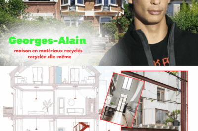 «Georges-Alain : découvrez la maison bâtie à partir de matériaux recyclés naturels, le fruit de vingt années de retrait du monde.