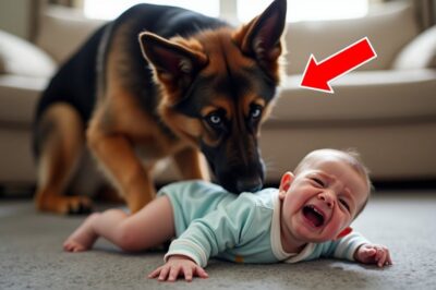 Chaque fois que bébé essaie de ramper, le chien le pousse en arrière — En découvrant la raison, les parents du bébé ont été choqués !