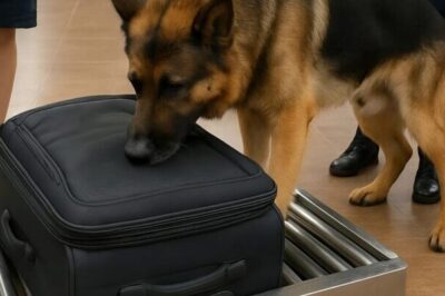Un cane da servizio all’aeroporto ha notato questa valigia e ha iniziato a guaire per attirare l’attenzione di un agente: quando hanno aperto la valigia, sono rimasti scioccati da ciò che hanno visto