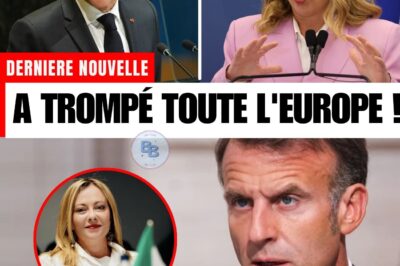 L’Onde de Choc Meloni : « Il a trompé toute l’Europe ! » Le jour où Macron a perdu sa légitimité