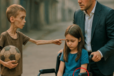 “LAISSE-MOI JOUER AVEC TA FILLE, ET JE LA FERAI MARCHER!” demanda le garçon des rues au millionnaire