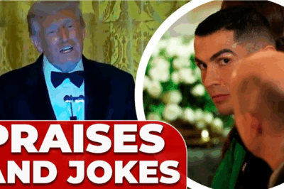 Trump fait l’éloge de Cristiano Ronaldo, le qualifiant de leader sportif, et plaisante sur son fils.