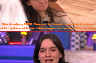 Star Academy 2025 : Lily explose de colère après avoir reçu une nouvelle irréversible.