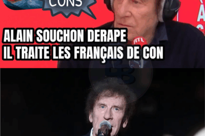 Alain Souchon dérape en plein direct et insulte des millions de français