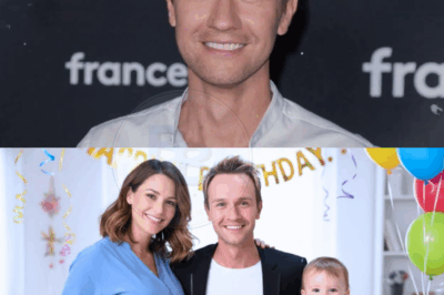 Cyril Féraud dévoile une photo célébrant le premier anniversaire de son fils avec sa femme enceinte.