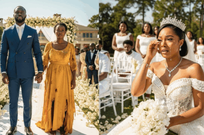 Une femme sans-abri entre dans un mariage huppé à Lagos ; quelques secondes plus tard, la police arrive.